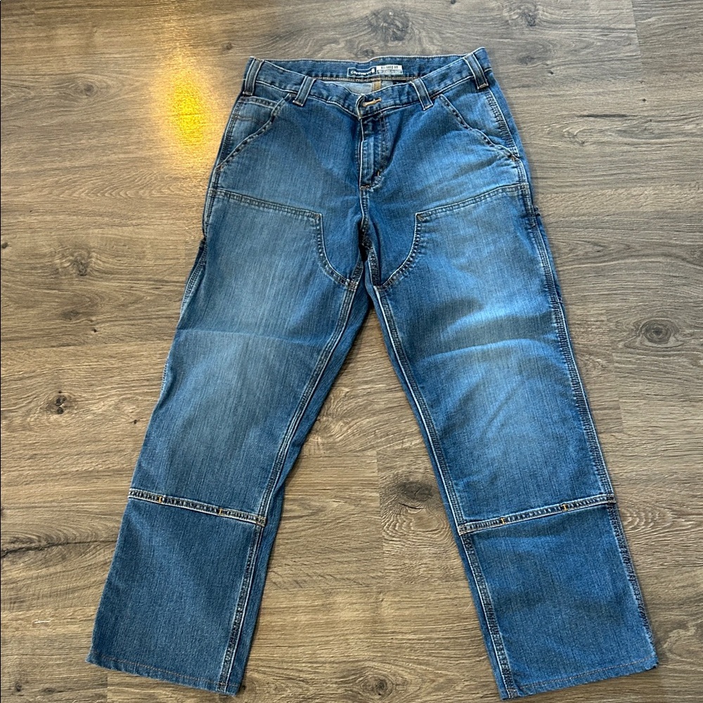 Men's carhartt 31x30 rugged flex double front jeans